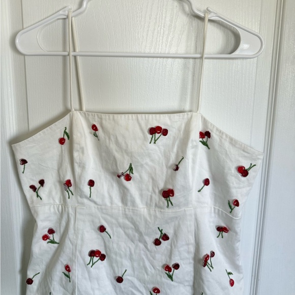 Anthropologie Maeve The Brynne 3D Cherry Mini Dress - Picture 4 of 6